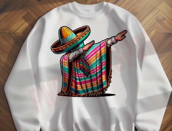Dabbing Mexican Png & Fiesta Png Graphics for T-Shirt Designs