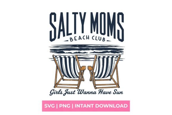 Salty Moms Beach Club Summer SVG – A Coastal Craft Essential