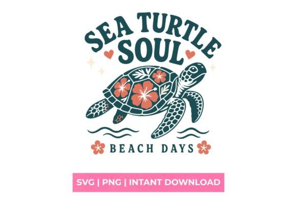 Sea Turtle Soul Beach Days SVG: A Fresh Wave for Visual Branding and Marketing Creatives