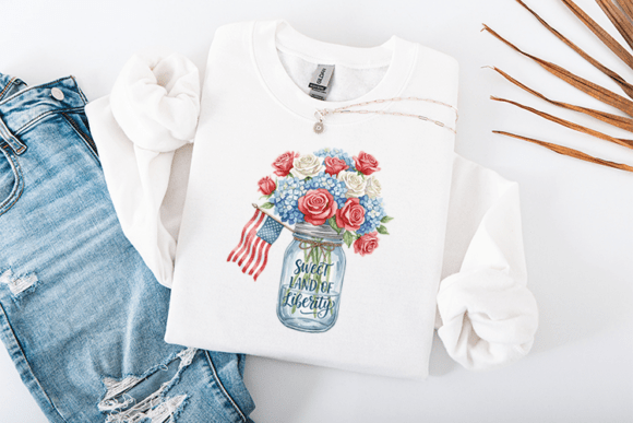 Sweet Land of Liberty SVG for T-Shirt Designs & Graphics